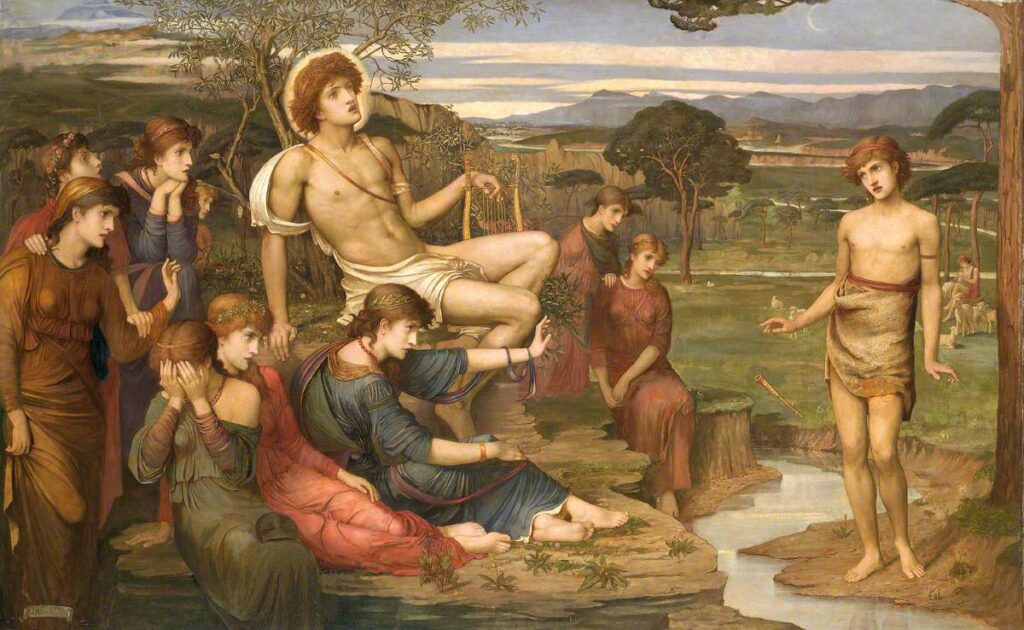 Apollo and Marsyas John Melhuish Strudwick (1849–1937) National Museum Wales, National Museum Cardiff