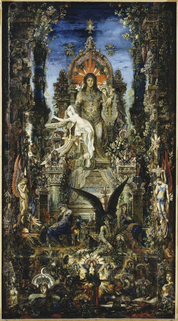 Jupiter and Semele by Gustave Moreau