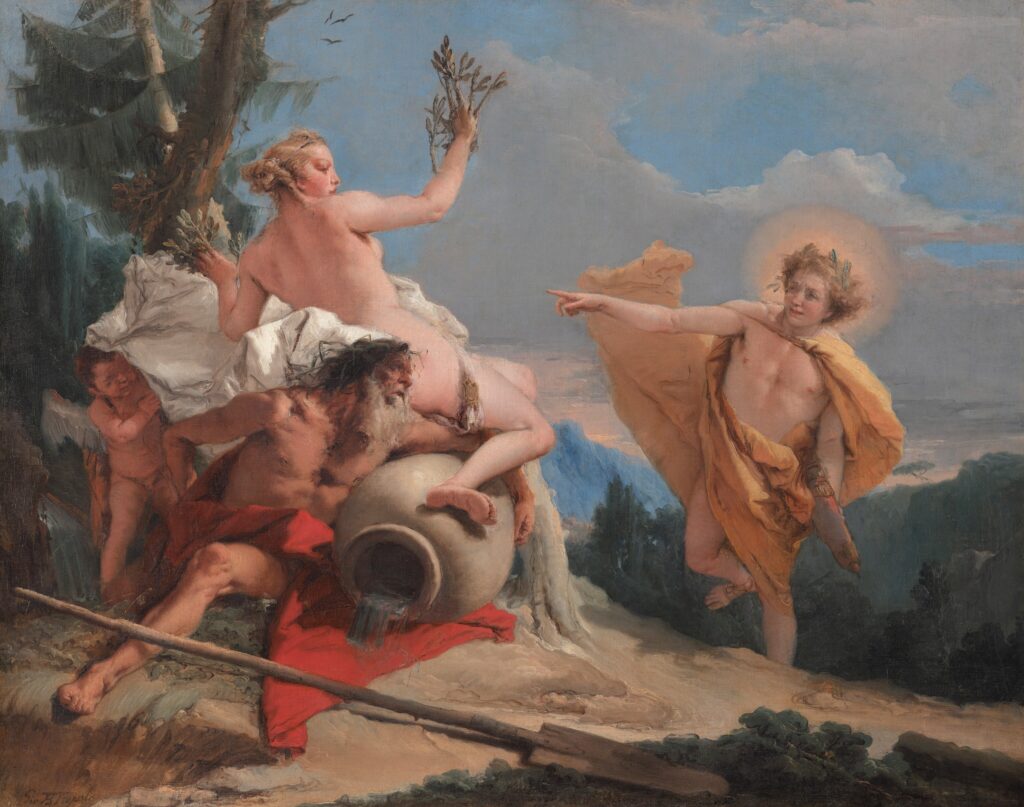 Apollo Pursuing Daphne, oil on canvas, Giovanni Battista Tiepolo