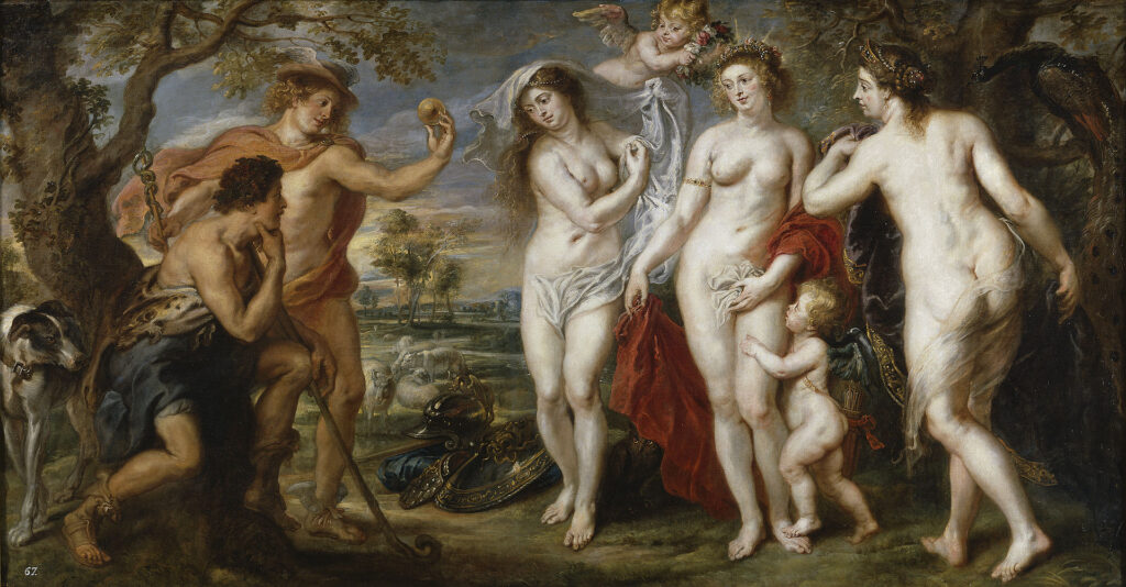 The Judgement of Paris - Painting by Peter Paul Rubens