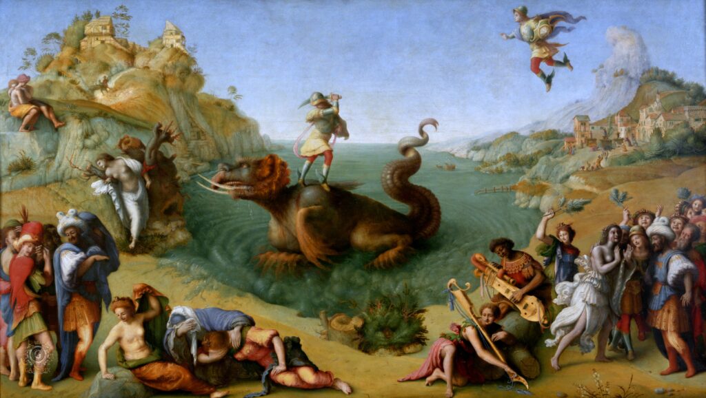 Perseus Freeing Andromeda by Piero di Cosimo, 1510