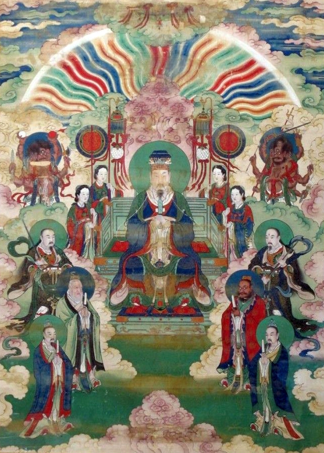 Chinese painting of Portraits of Jade Emperor and the Heavenly Kings