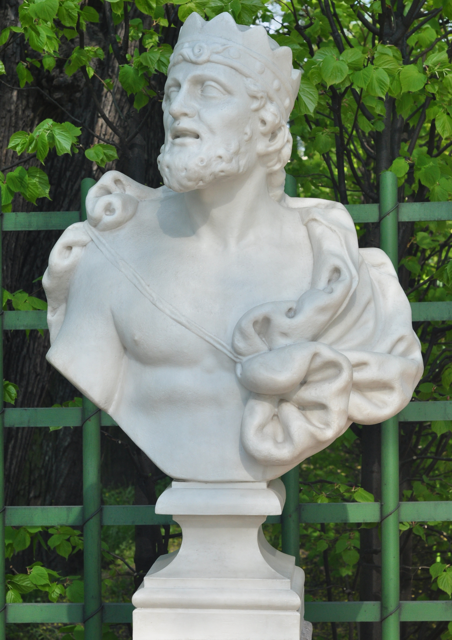 Bust of Midas, Summer Garden, Saint Petersburg, Russia