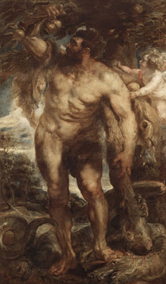 Hercules in the Garden of the Hesperides, painting by Peter Paul Rubens (1638)